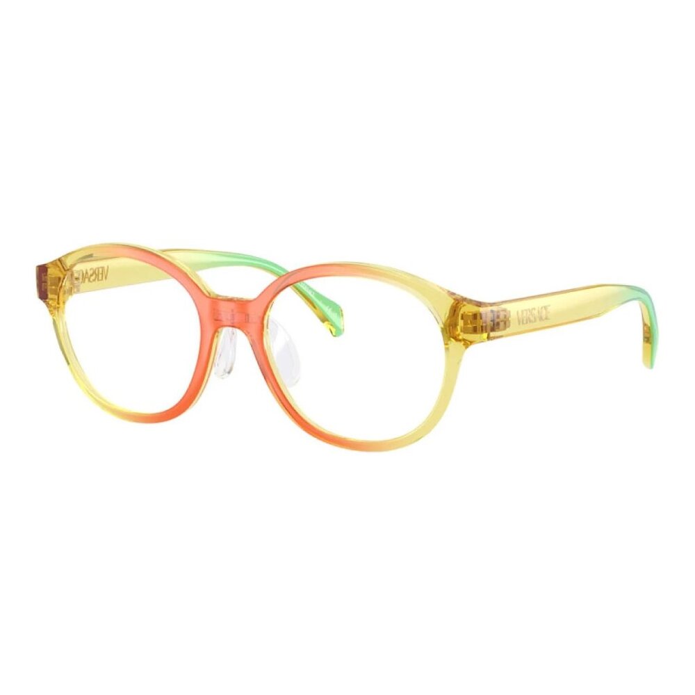 NWT VERSACE EYEGLASSES ORANGE YELLOW GREEN KIDS ROUND EYEWEAR VERSACE
